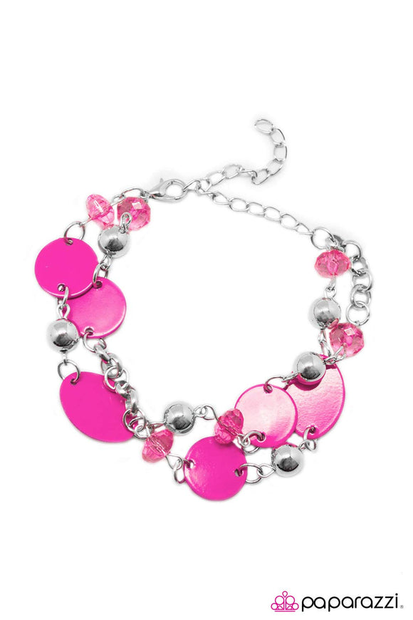 Happy Travels - Pink Bracelet