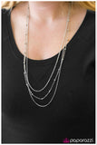 Metallic Crescendo - Silver Necklace - Box 17 - Silver