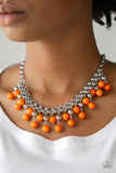 Friday Night Fringe - Orange Necklace - Box 2  Orange