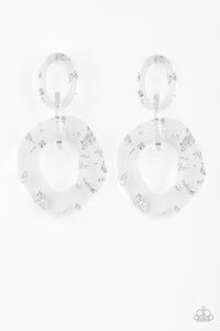 Confetti Congo - White Post Earring - Box 2 - White