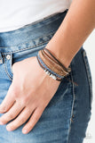 Day-Trip Trotter - Blue Urban Pull Cord Bracelet