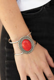 Desert Aura - Red Cuff Bracelet