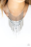 First Class Fringe - Blue Necklace - Box 8 - Blue