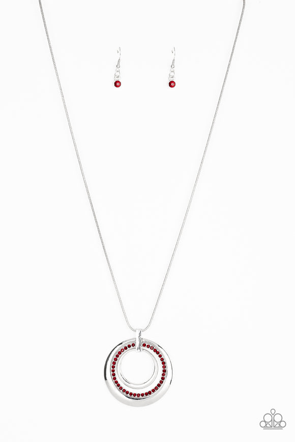 Gather Around Gorgeous - Red Necklace - Box 4 - Red