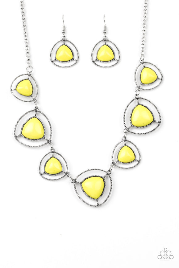 Make A Point - Yellow Necklace - Box 3 - Yellow