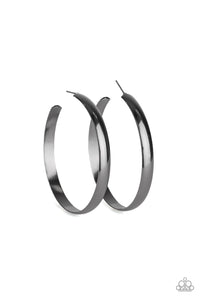 Making Laps - Black Hoop Earring