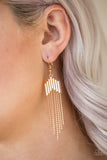 Radically Retro - Gold Earrings