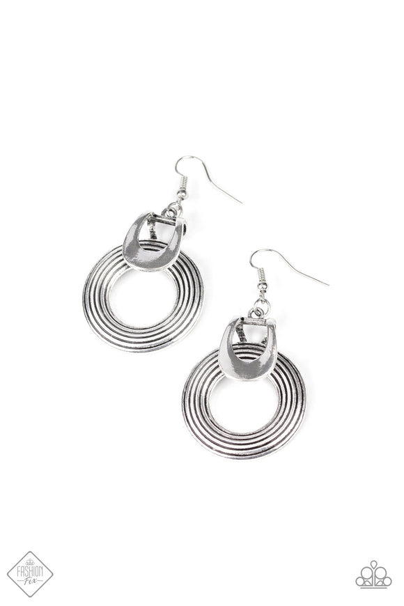 Rustic Retreat - Silver Earrings