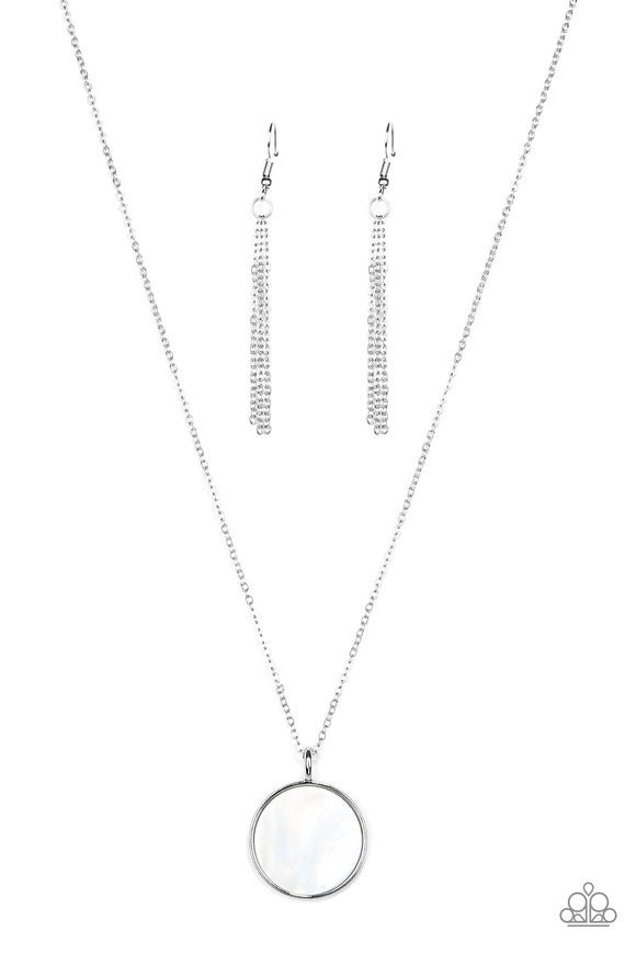 Shimmering Seashores - White Necklace - Box 10 - White