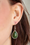 Shop 'Til You TEARDROP - Green Necklace - Box 7 - Green