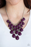 Shop 'Til You TEARDROP - Purple Necklace - Box 5 - Purple