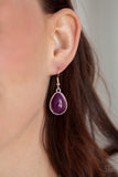 Shop 'Til You TEARDROP - Purple Necklace - Box 5 - Purple