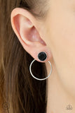 Simply Stone Dweller - Black Double Post Earring - Box 2 - Black