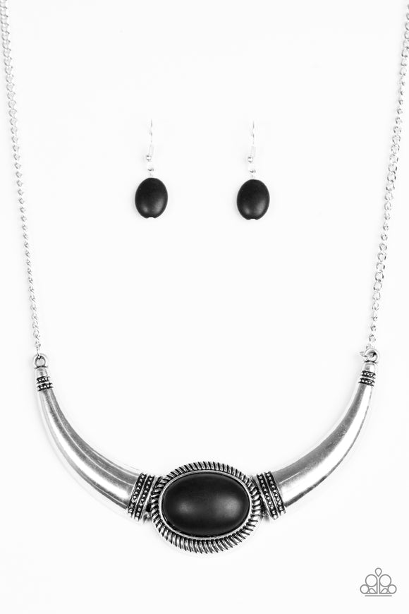 Cause A STEER - Black Necklace - Box 6 - Black