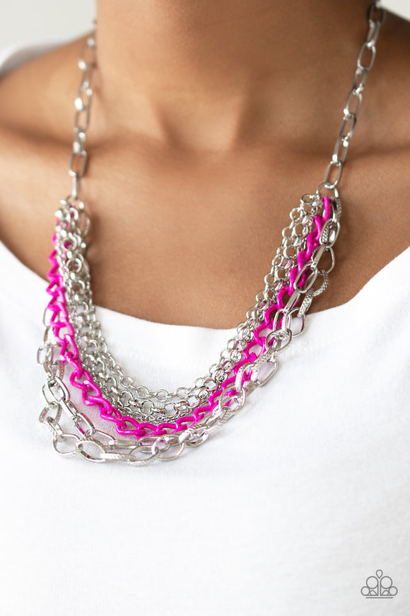 Color Bomb - Pink Necklace - Box 2 - Pink
