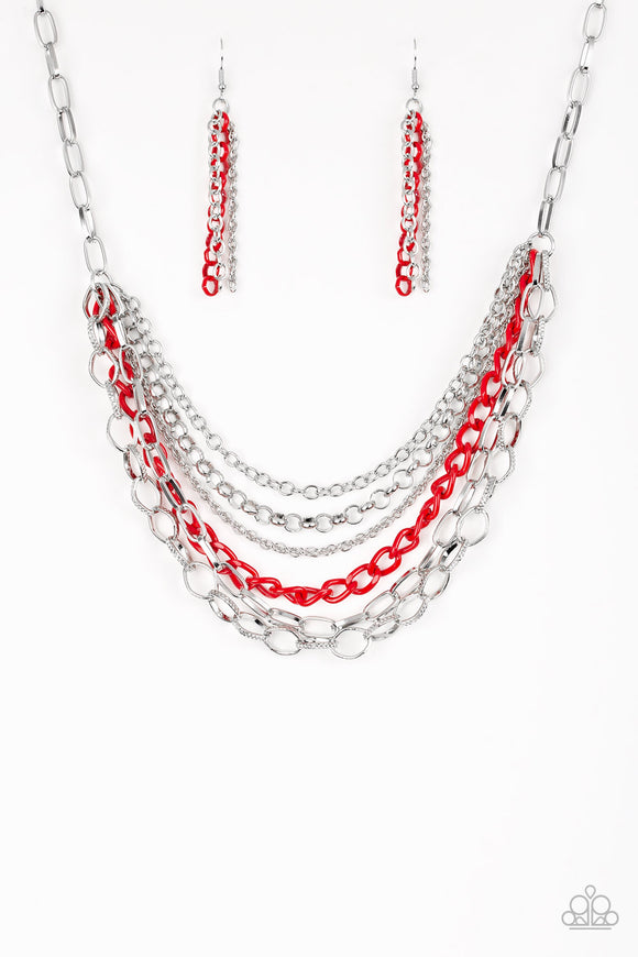 Color Bomb - Red Necklace - Box 3 - Red