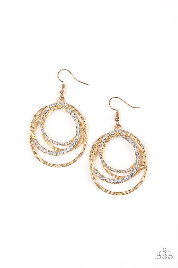 Elegantly Entangled - Gold Earrings