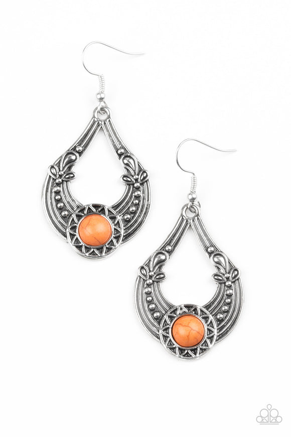 Sol Sonata - Orange Earrings - Box OrangeE4