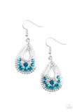 Sparkling Stardom - Blue Earrings