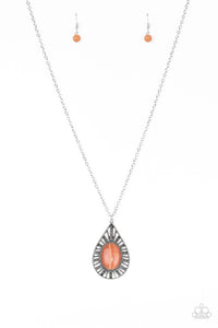 Total Tranquility - Orange Necklace - Box 6 - Orange
