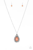 Total Tranquility - Orange Necklace - Box 6 - Orange