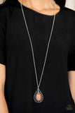 Total Tranquility - Orange Necklace - Box 6 - Orange