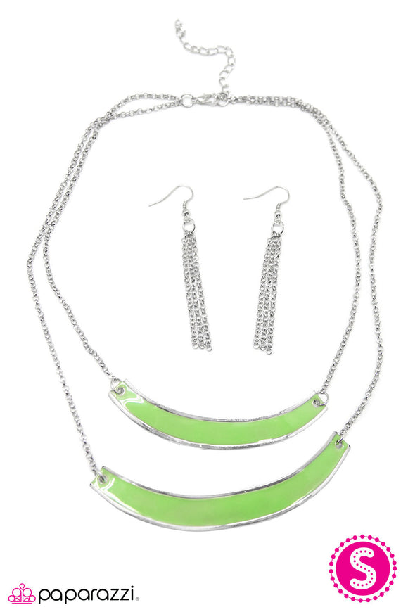 Warped Tour - Green Necklace - Box 3 - Green