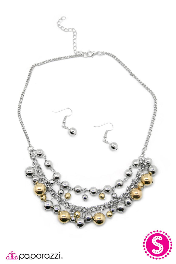 Surprise! - Multi/Silver/Gold Necklace - Box 5 - Multi