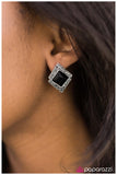 Port Royal - Black Post Earring - Box 2 - Black