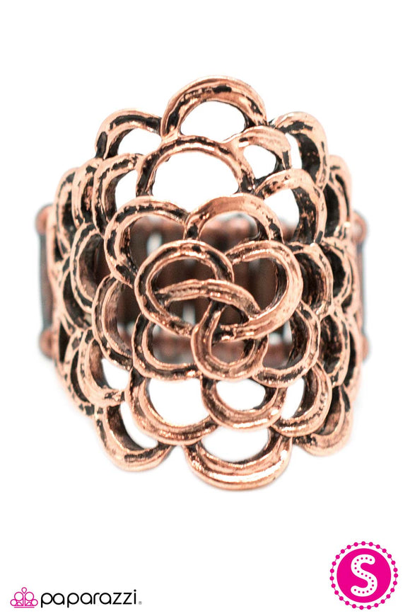 Think Happy Thoughts - Copper Ring - Box 11