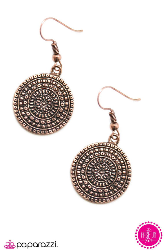 I Believe In Karma - Copper Earring