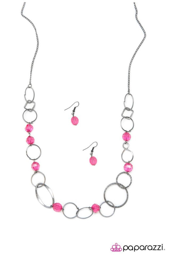 Today Is A New Day - Pink Necklace - Box 7 - Pink