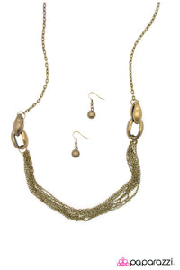 Daringly Debonair - Brass Necklace - Box 6 - Brass