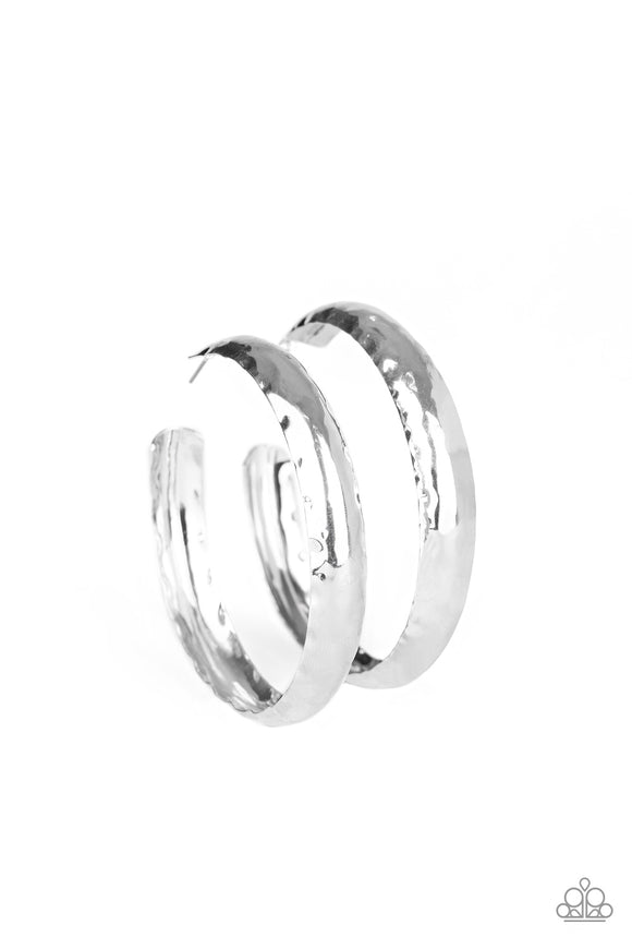 Check Out These Curves - Silver Hoop Earring - Convention 2020