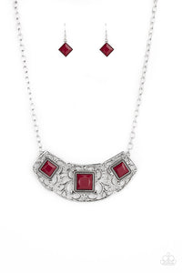 Feeling Inde-PENDANT - Red Necklace - Box 3 - Red