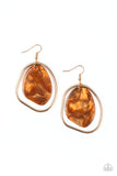 HAUTE Toddy - Brown Earrings - Box BrownE3