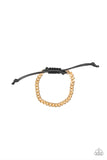 Hurrah - Gold Urban Pull Cord Bracelet - Men's Line