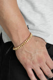 Hurrah - Gold Urban Pull Cord Bracelet - Men's Line