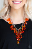 Irresistible Iridescence - Orange Necklace - Box 4 - Orange