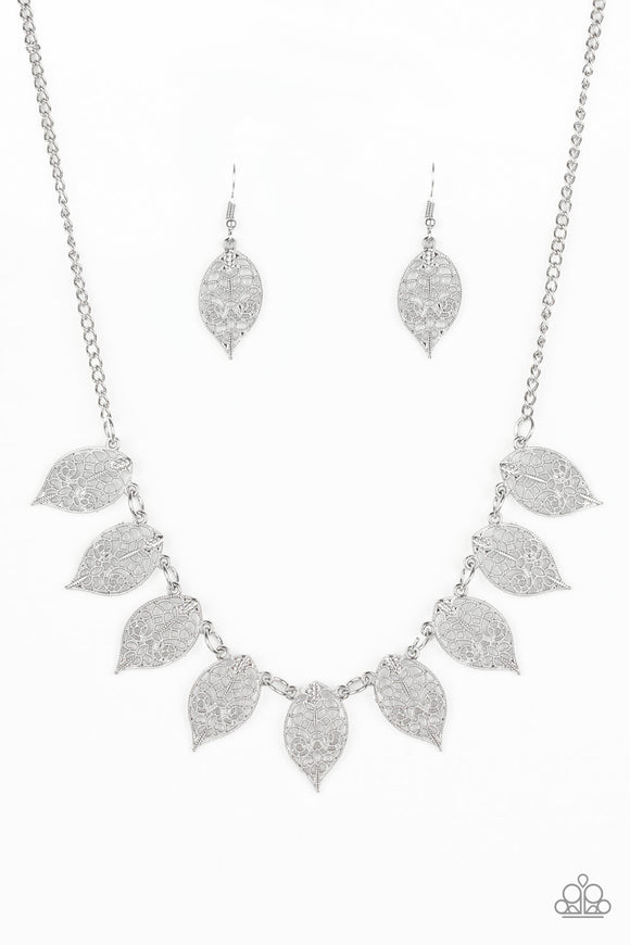 Leafy Lagoon - Silver Necklace - Box 23 - Silver