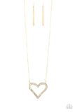 Pull Some HEART-strings - Gold Necklace - Box 4 - Gold