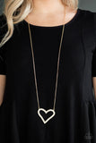 Pull Some HEART-strings - Gold Necklace - Box 4 - Gold