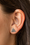 Pyramid Paradise - Silver Post Earring - Box 2 - Silver