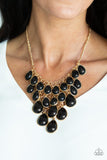 Shop 'Til You TEARDROP - Black Necklace - Box 9 - Black