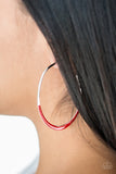 So Seren-DIP-itous - Red Hoop Earring