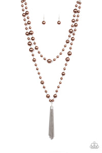 Social Hour - Brown Necklace - Box 3 - Brown