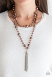 Social Hour - Brown Necklace - Box 3 - Brown