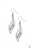 Sparkling Stems - White Earring