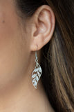 Sparkling Stems - White Earring