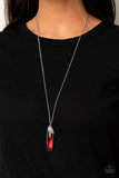 Spontaneous Sparkle - Red Necklace - Box 4 - Red